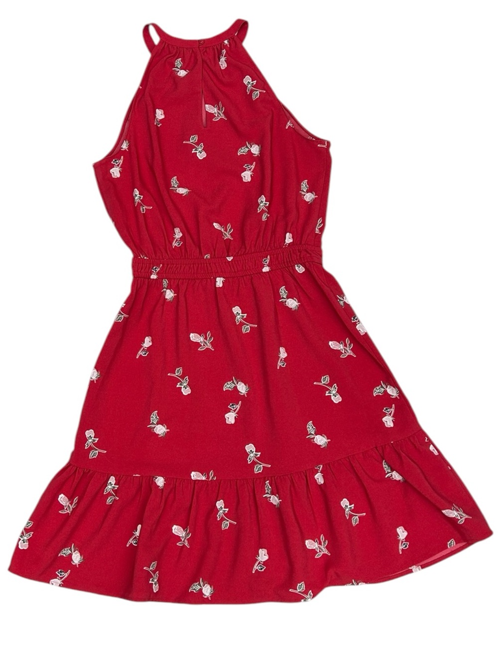 LOFT Women’s Floral Flounce Halter Dress - Picture 8 of 10